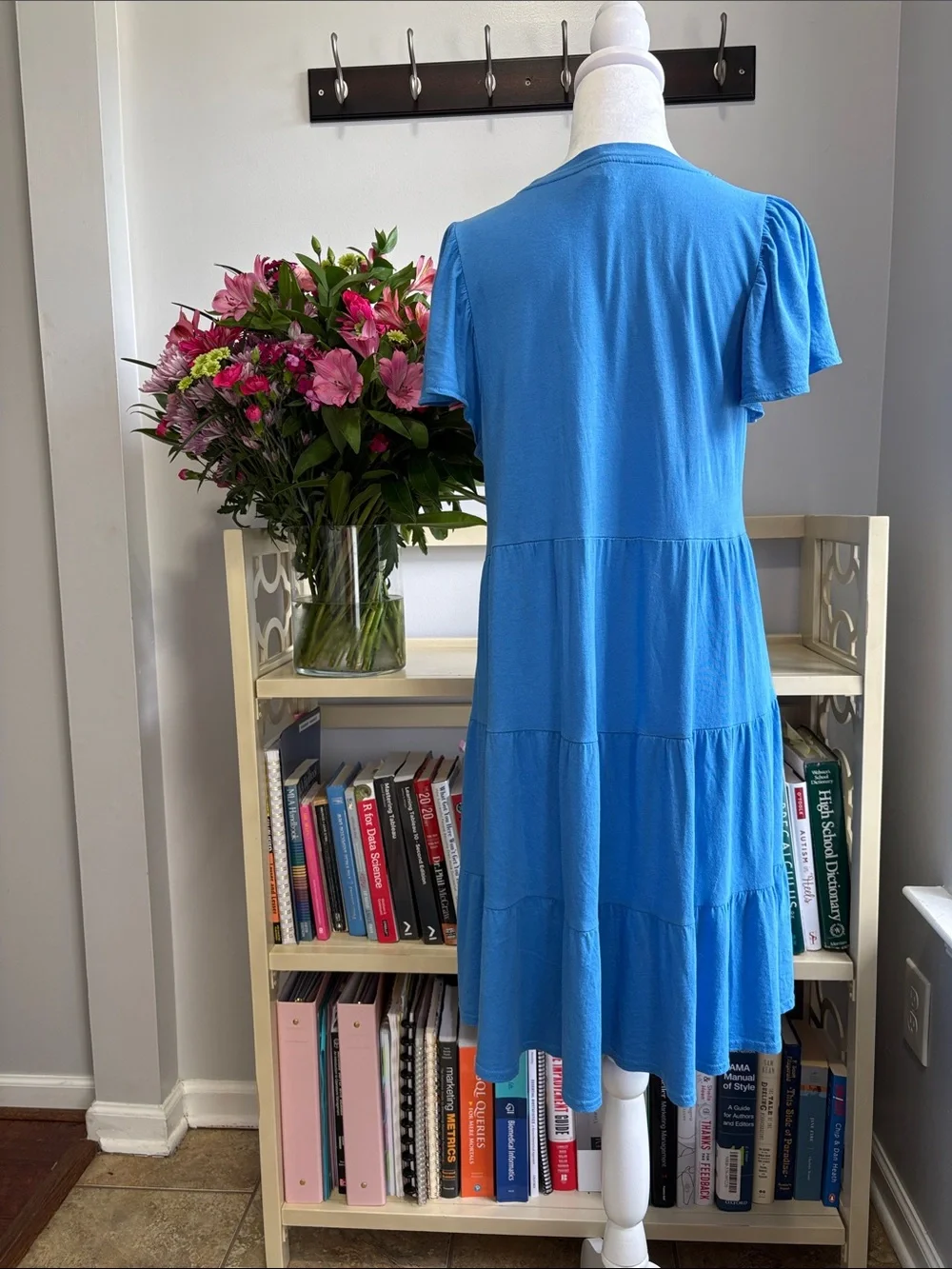 J. Crew Short Sleeve Tiered Mini Dress